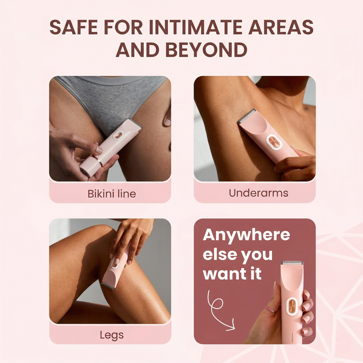 Irritation-free intimate razor