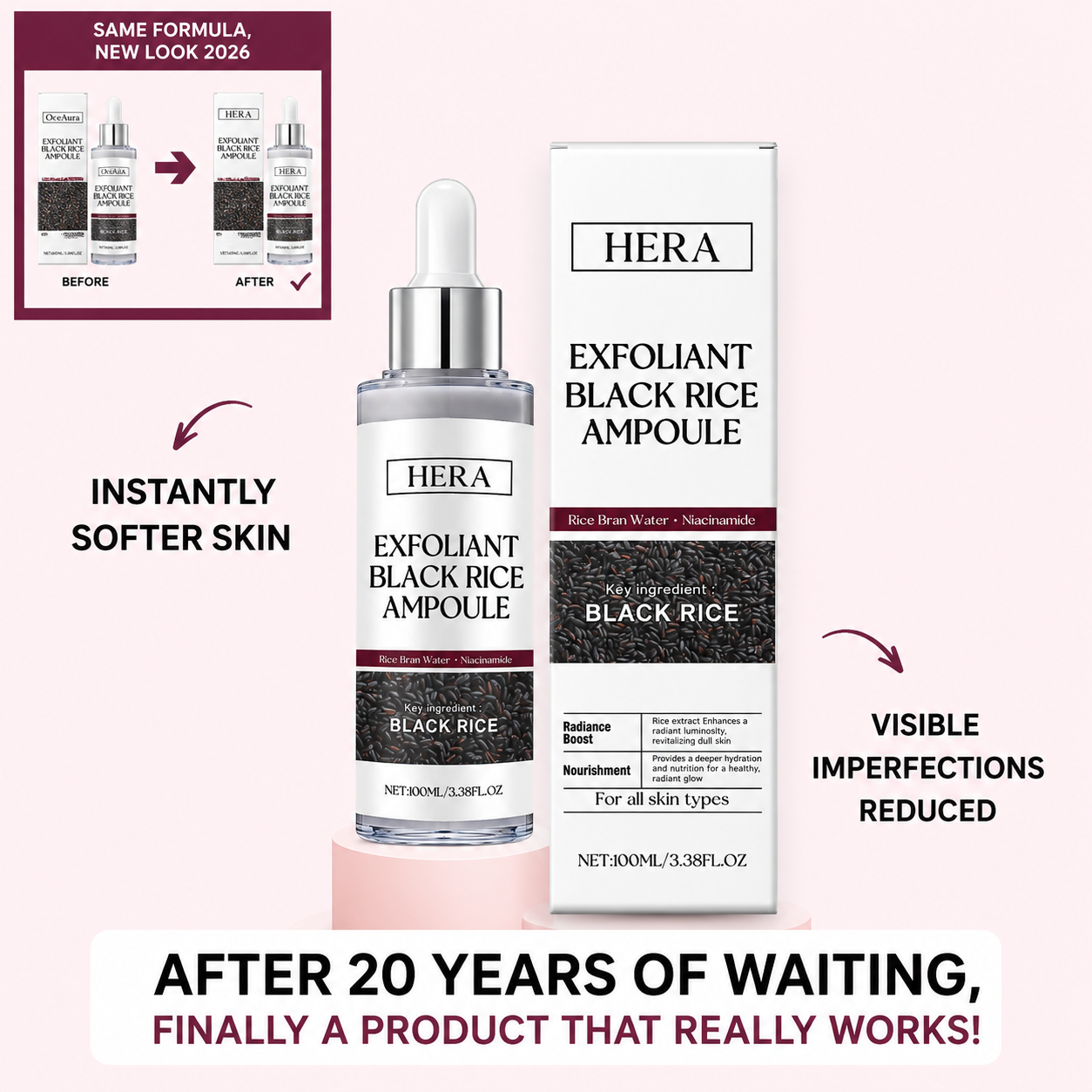 Hera Rice Peel Shot - Clears Pores & Smooths Skin