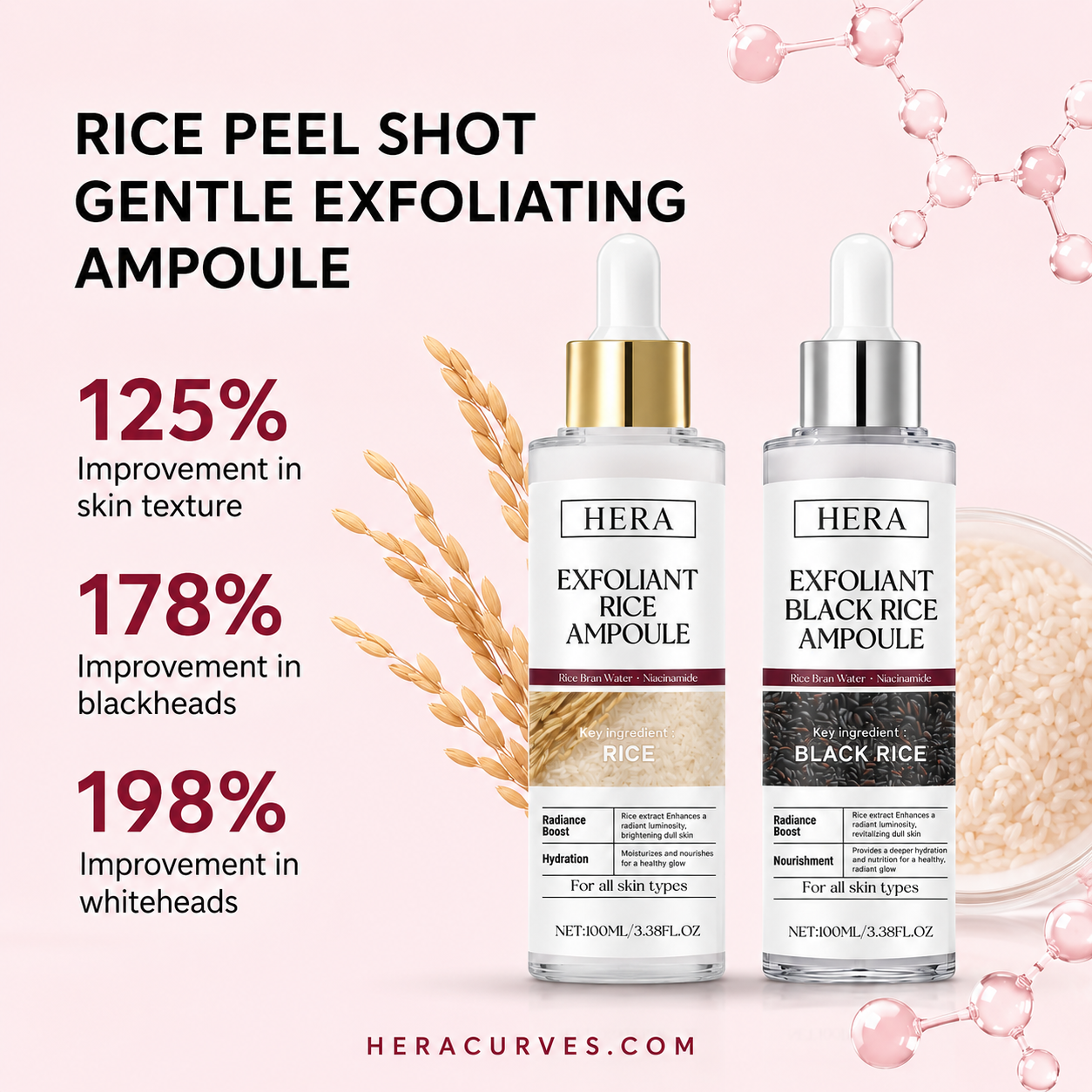 Hera Rice Peel Shot - Clears Pores & Smooths Skin