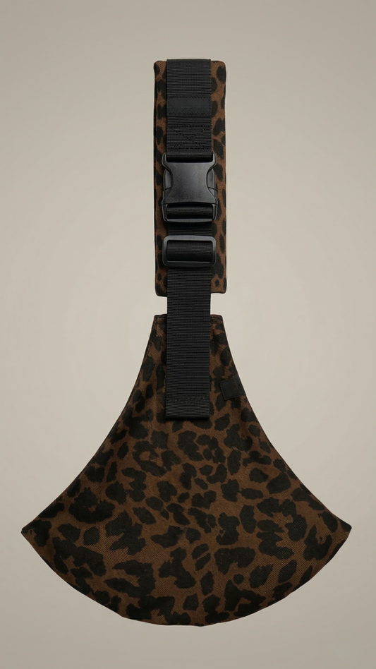 Toddler Carrier Leopard Print Brown