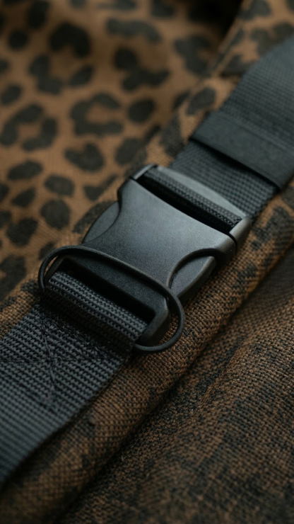Toddler Carrier Leopard Print Brown