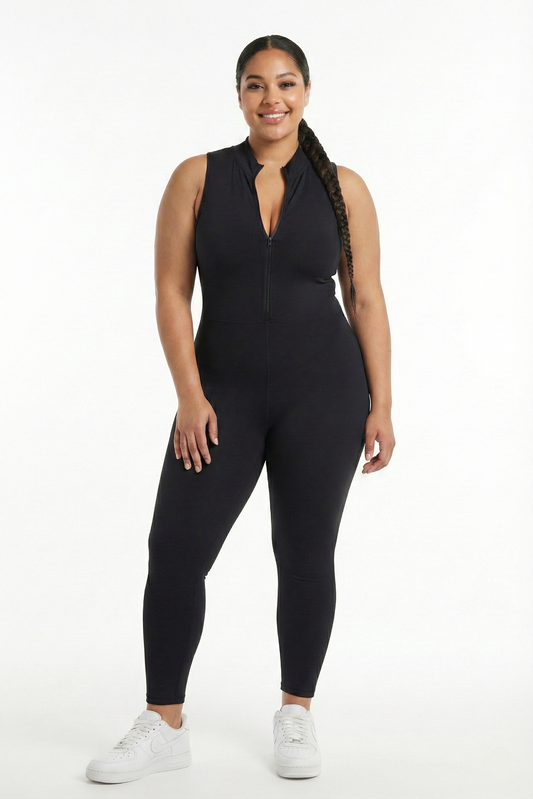 Front Zip Jumpsuit