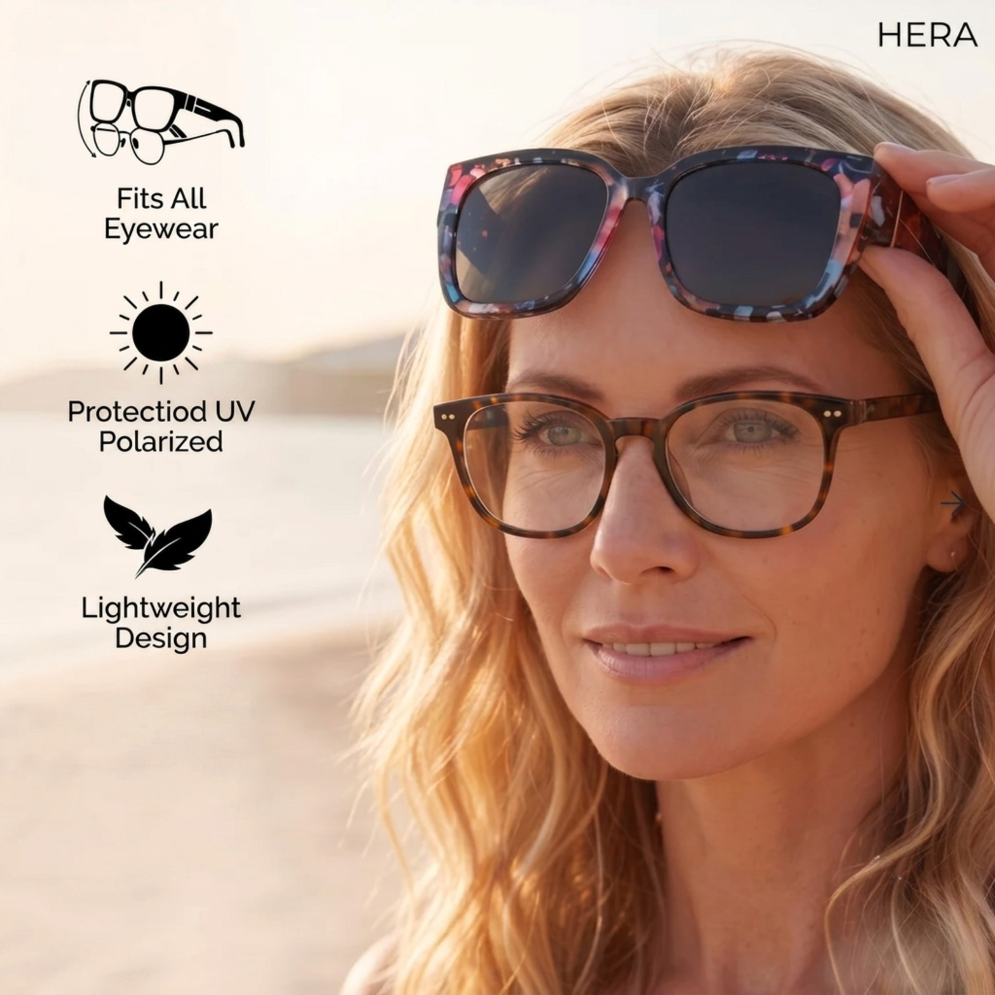 Polarized fit-over sunglasses