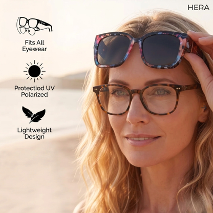 Polarized fit-over sunglasses