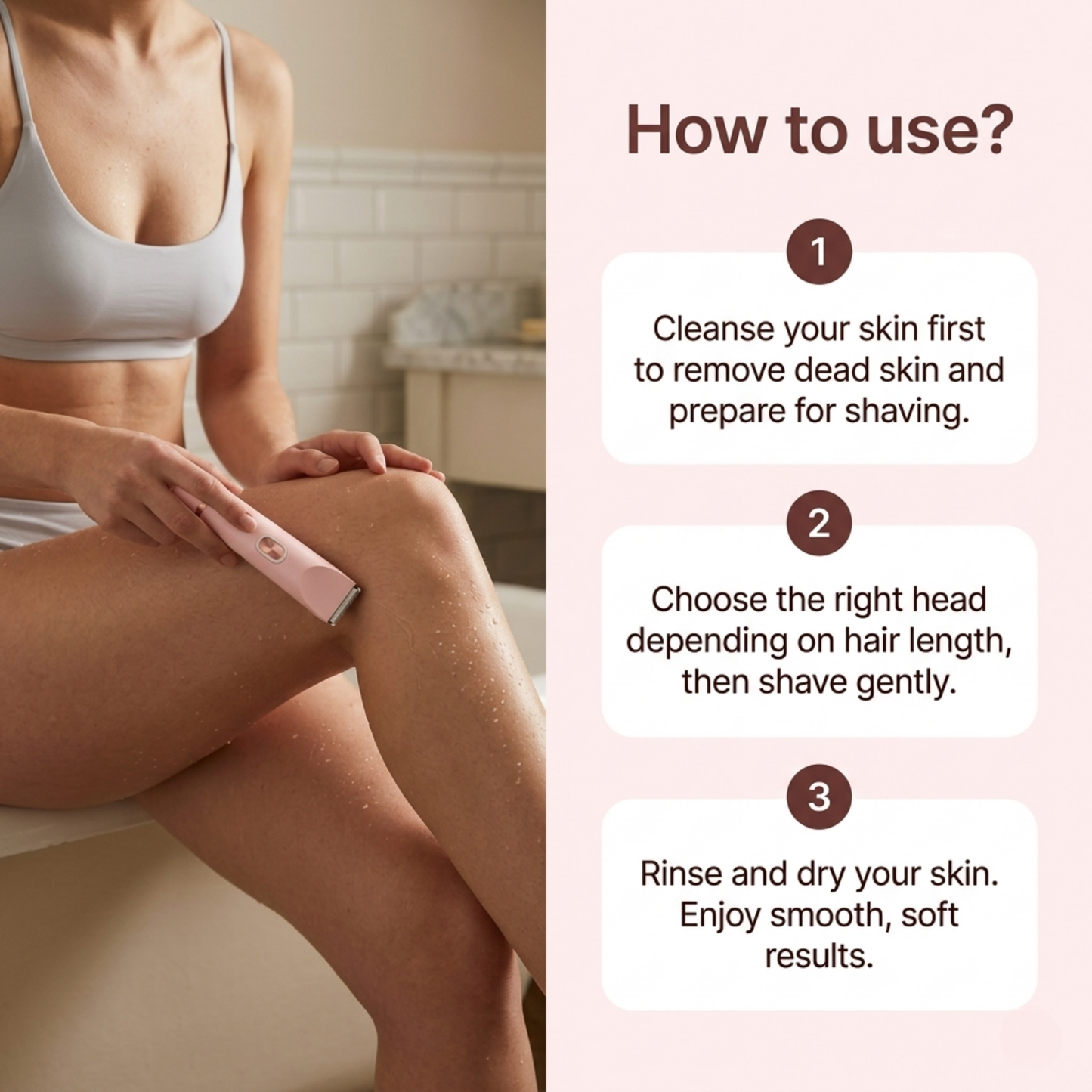 Irritation-free intimate razor